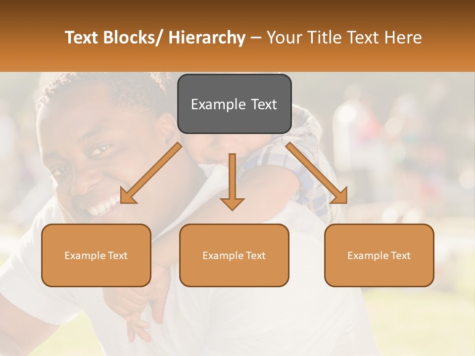 Dad With Baby PowerPoint Template