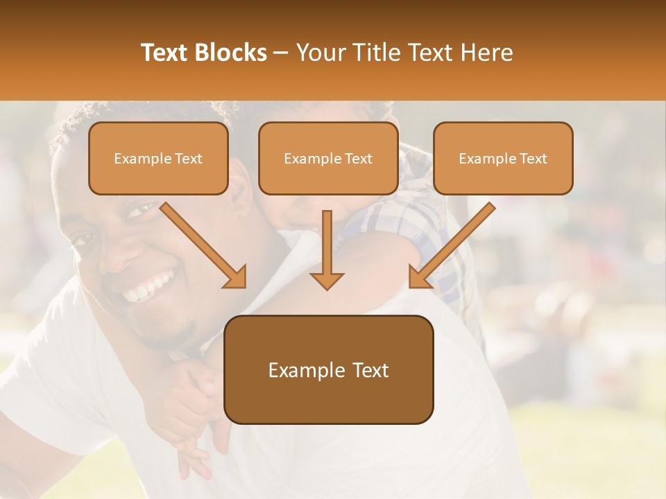 Dad With Baby PowerPoint Template