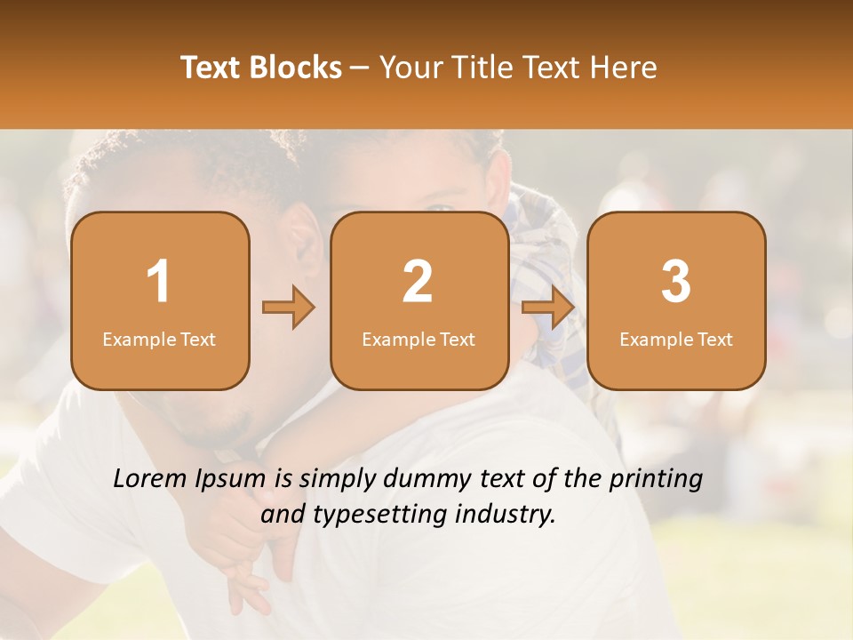 Dad With Baby PowerPoint Template