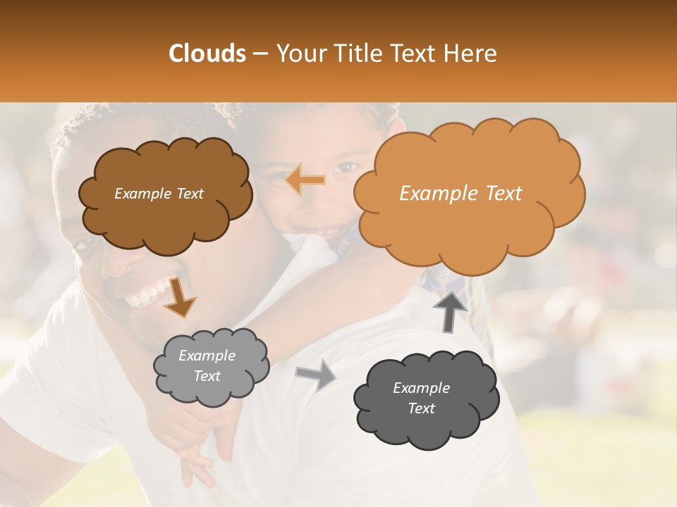 Dad With Baby PowerPoint Template