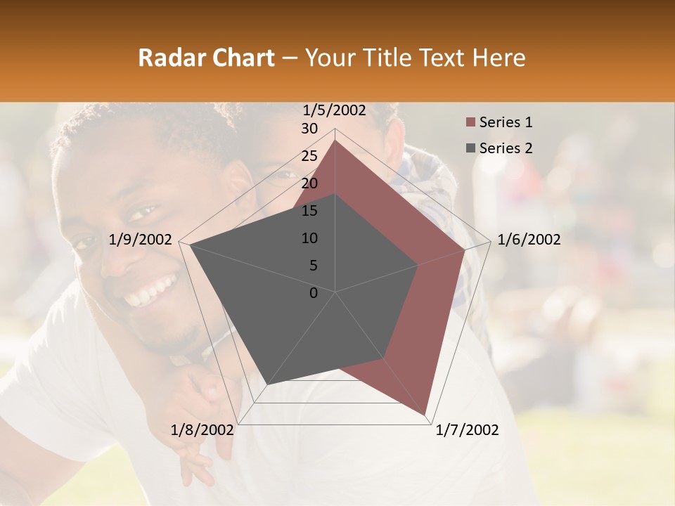 Dad With Baby PowerPoint Template