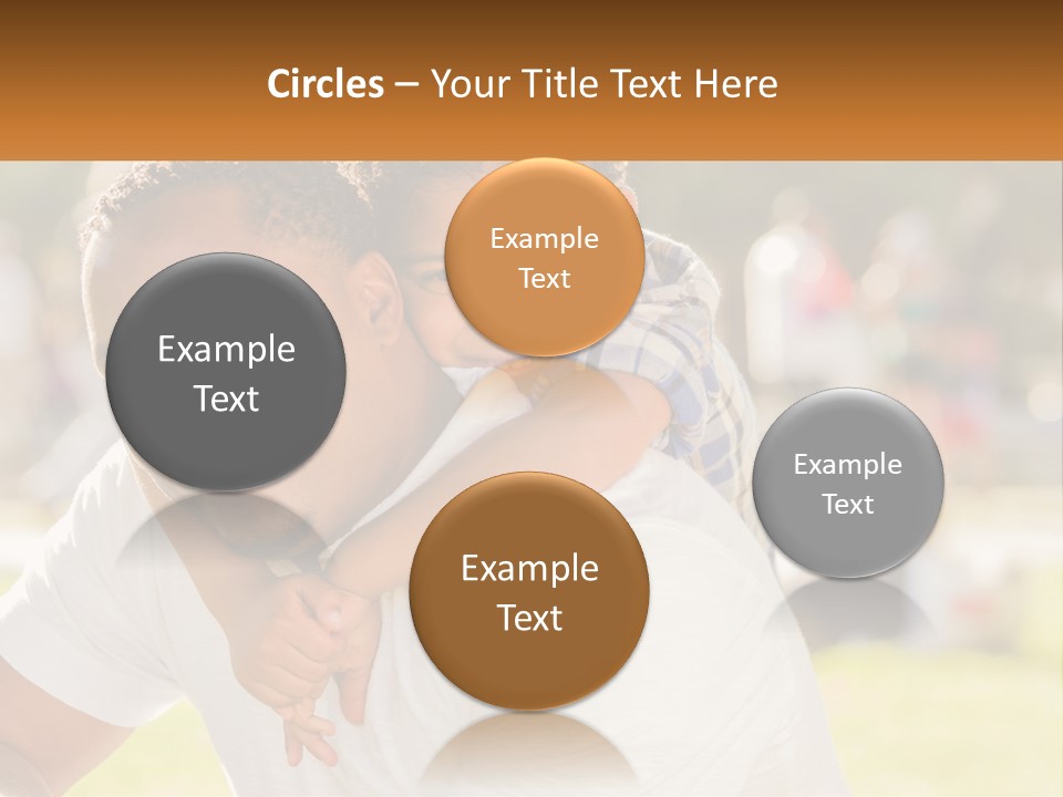 Dad With Baby PowerPoint Template