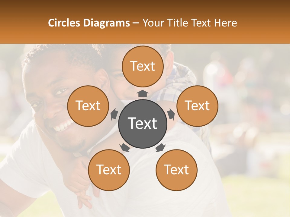 Dad With Baby PowerPoint Template