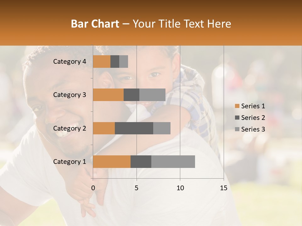 Dad With Baby PowerPoint Template