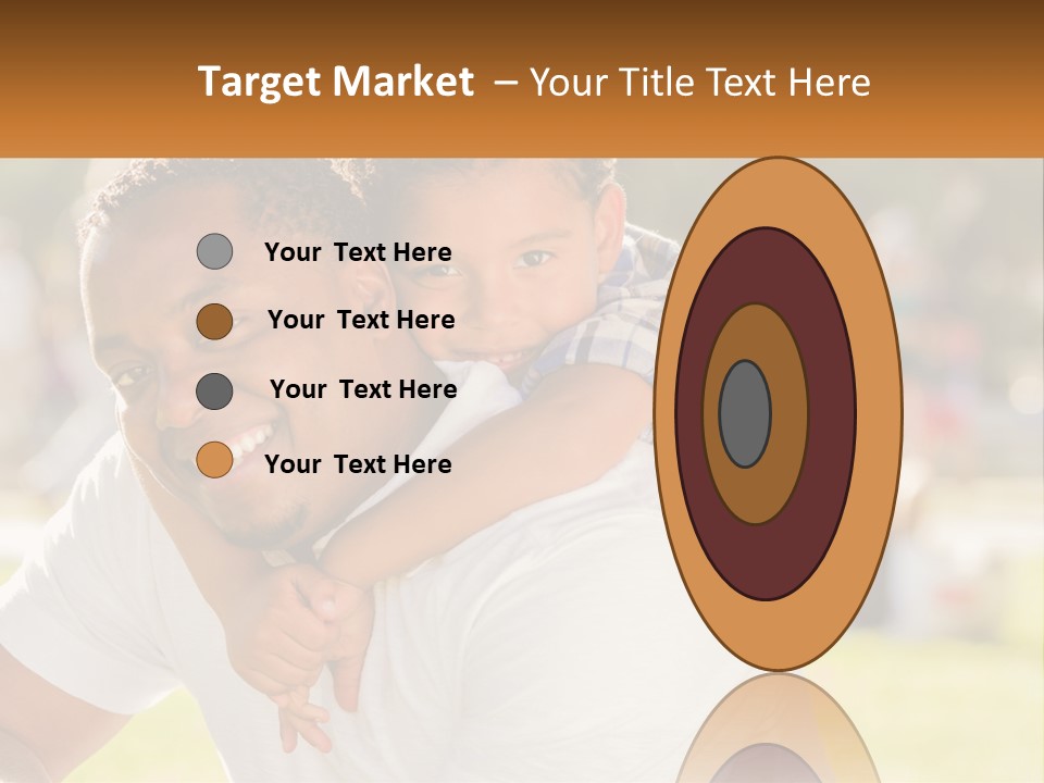 Dad With Baby PowerPoint Template