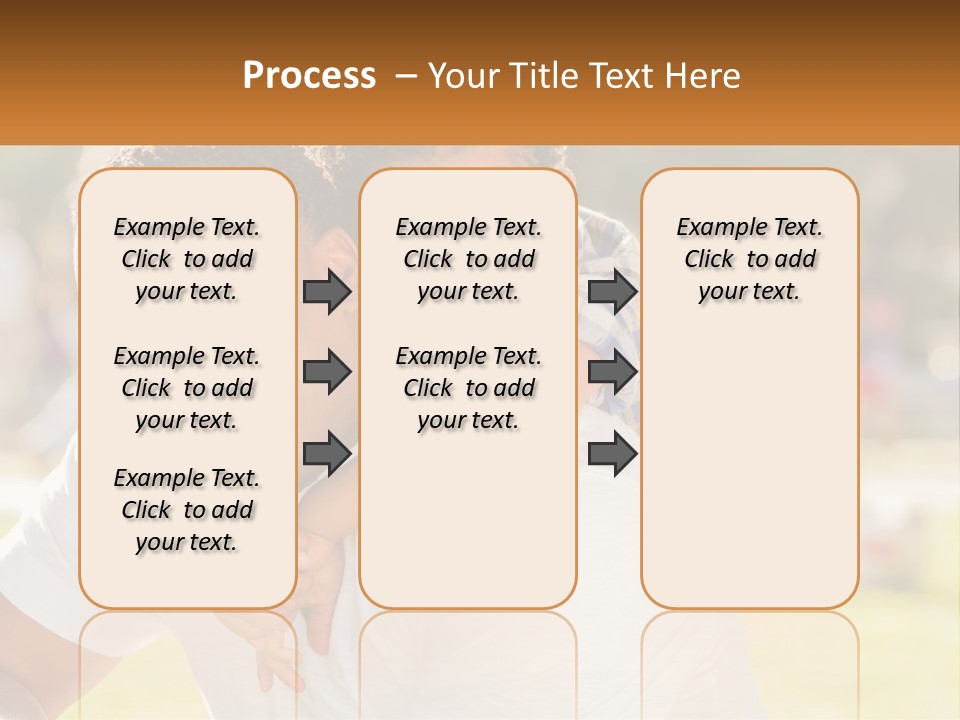Dad With Baby PowerPoint Template