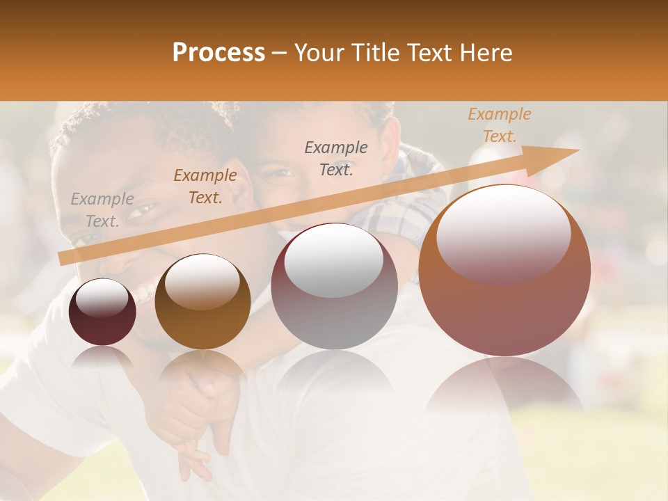 Dad With Baby PowerPoint Template