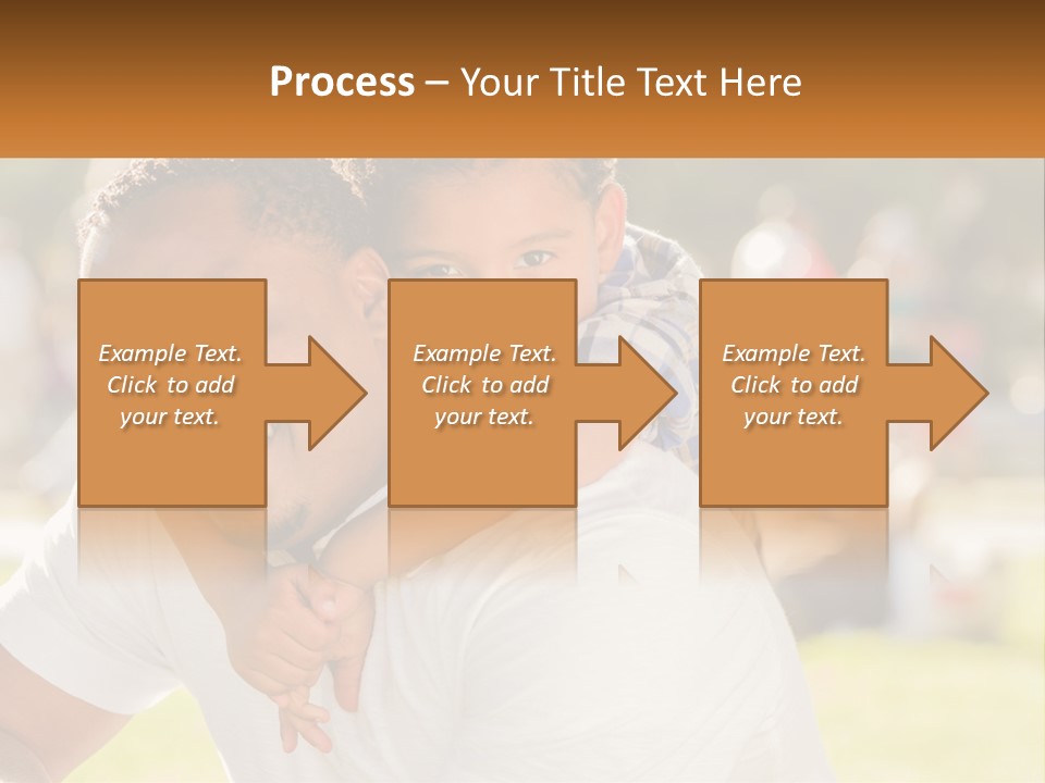 Dad With Baby PowerPoint Template
