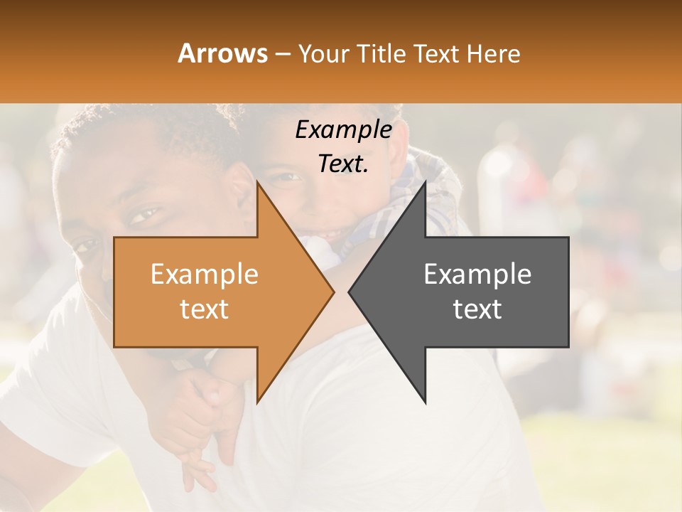 Dad With Baby PowerPoint Template