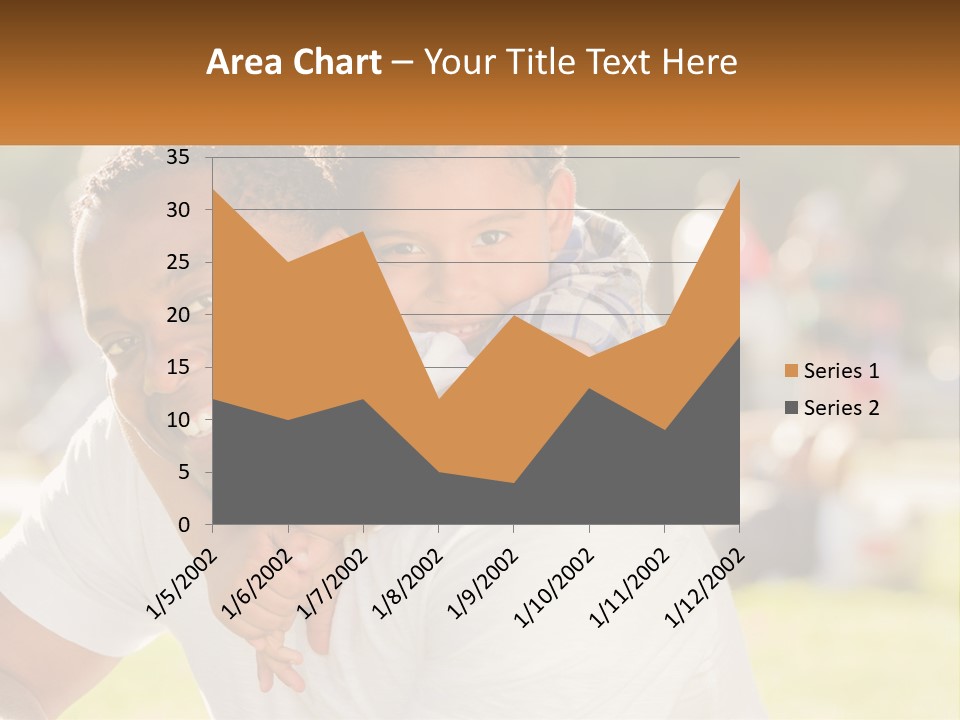 Dad With Baby PowerPoint Template