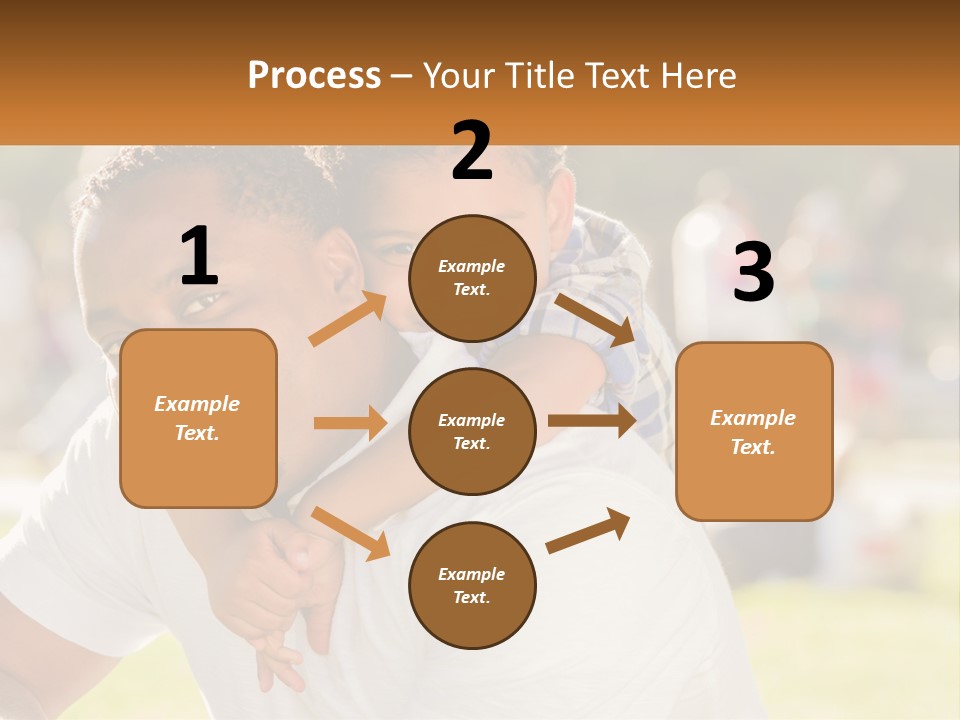 Dad With Baby PowerPoint Template