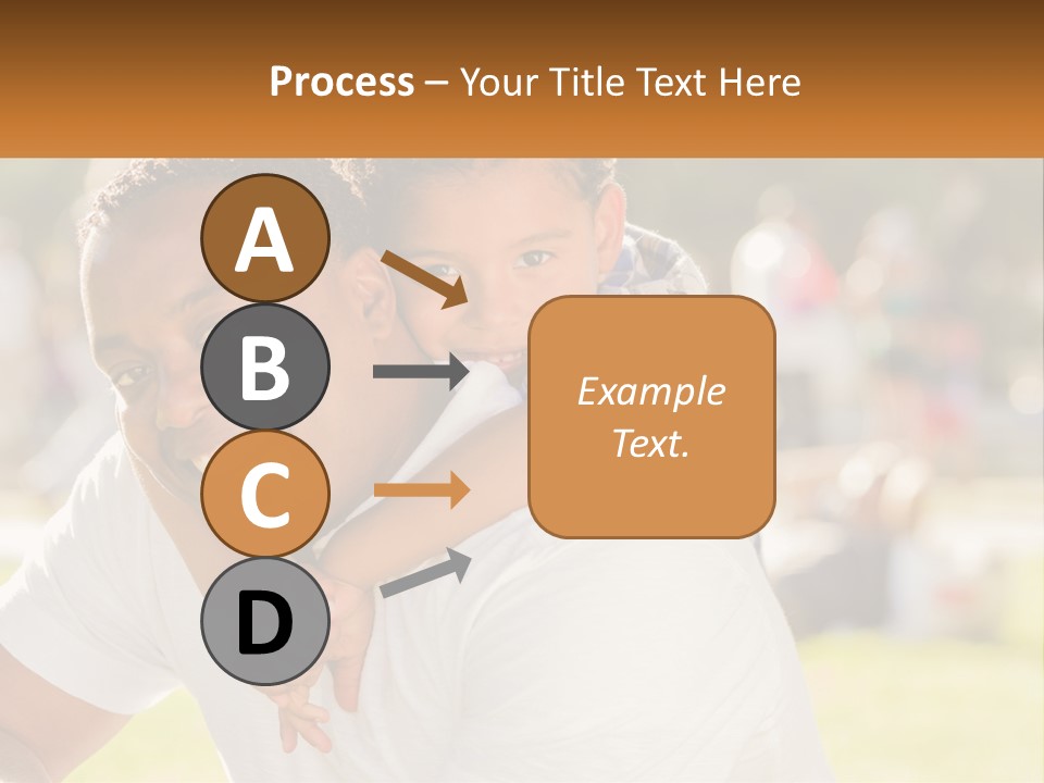 Dad With Baby PowerPoint Template