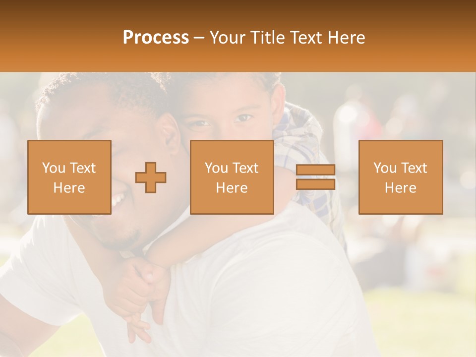 Dad With Baby PowerPoint Template
