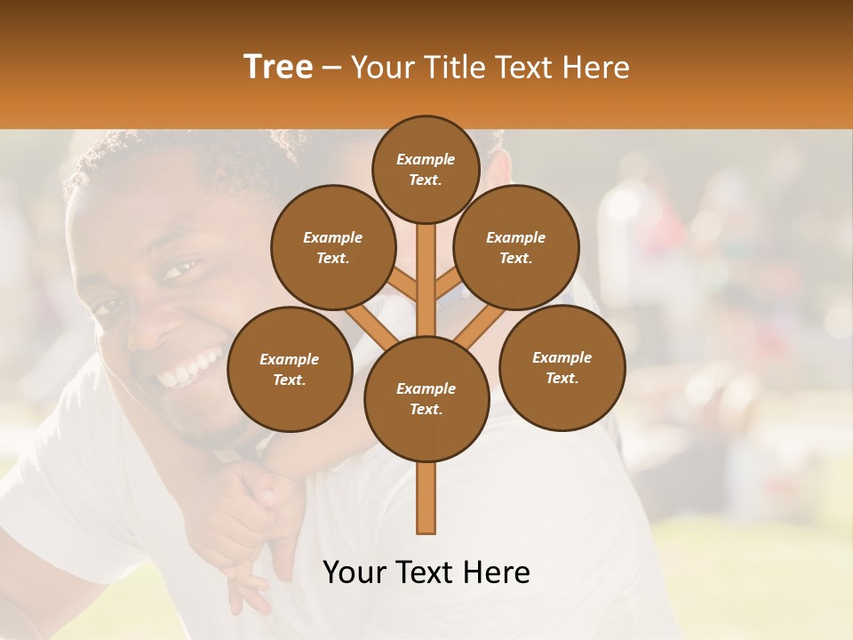 Dad With Baby PowerPoint Template