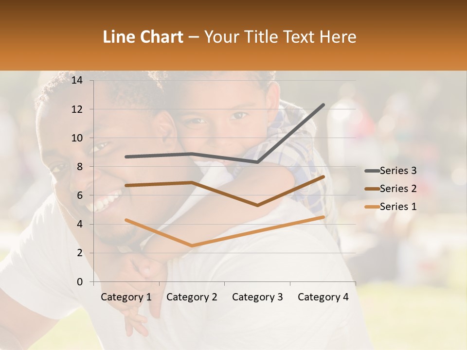 Dad With Baby PowerPoint Template