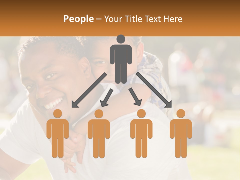 Dad With Baby PowerPoint Template