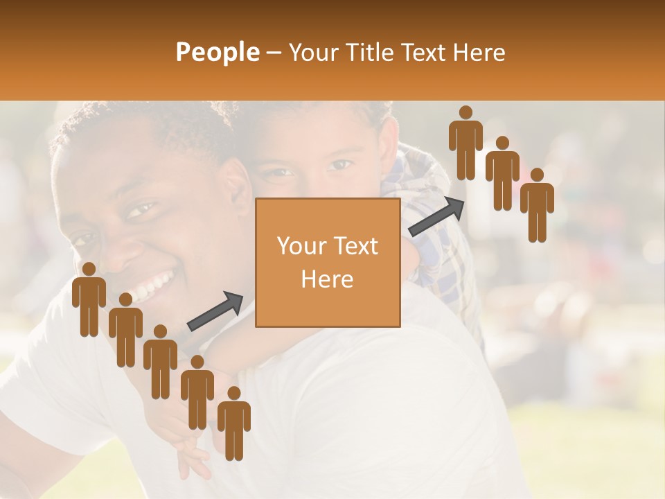 Dad With Baby PowerPoint Template