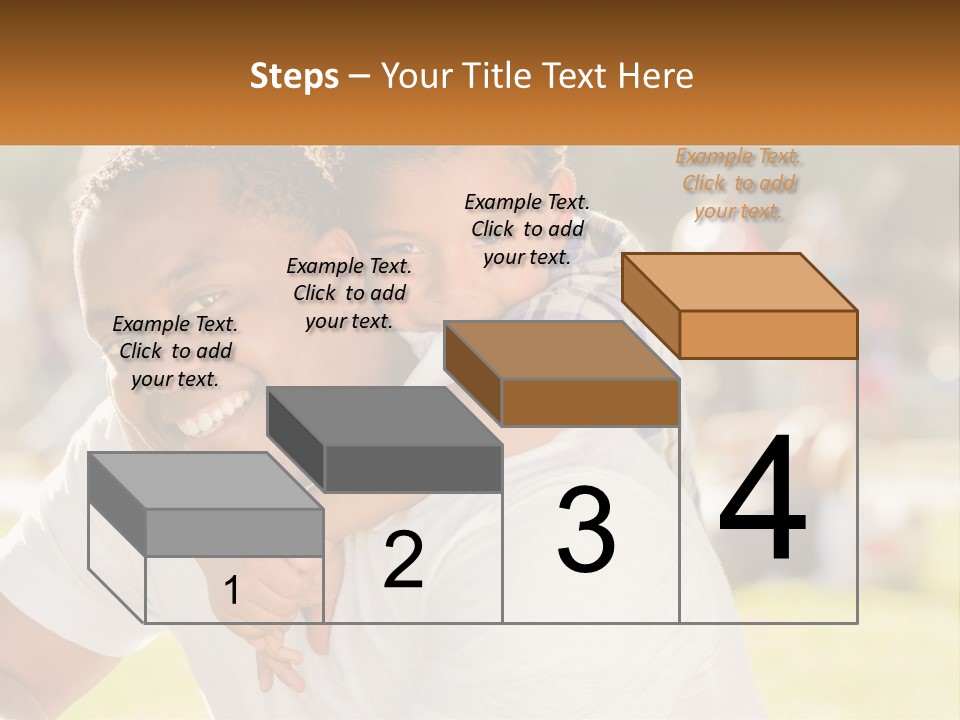 Dad With Baby PowerPoint Template