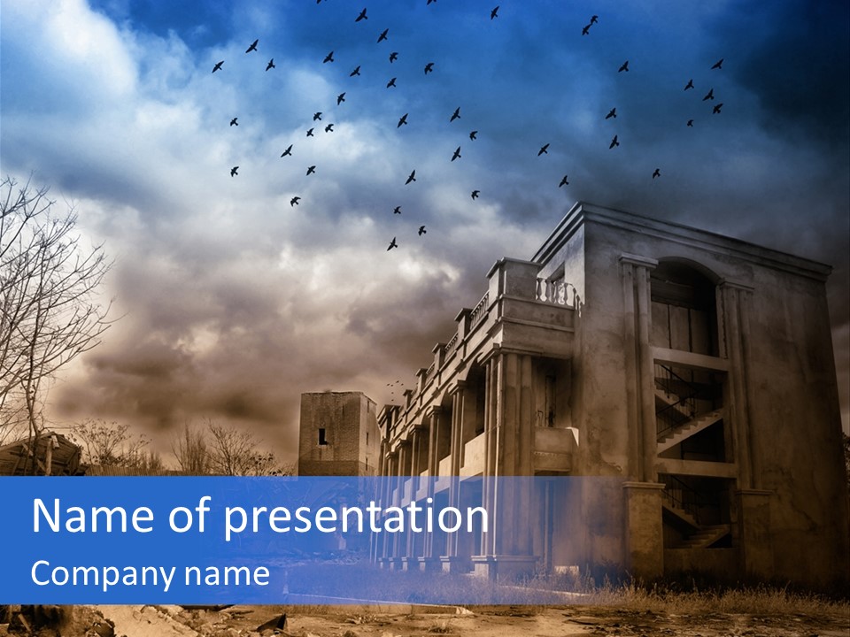 A Storm Is Approaching PowerPoint Template
