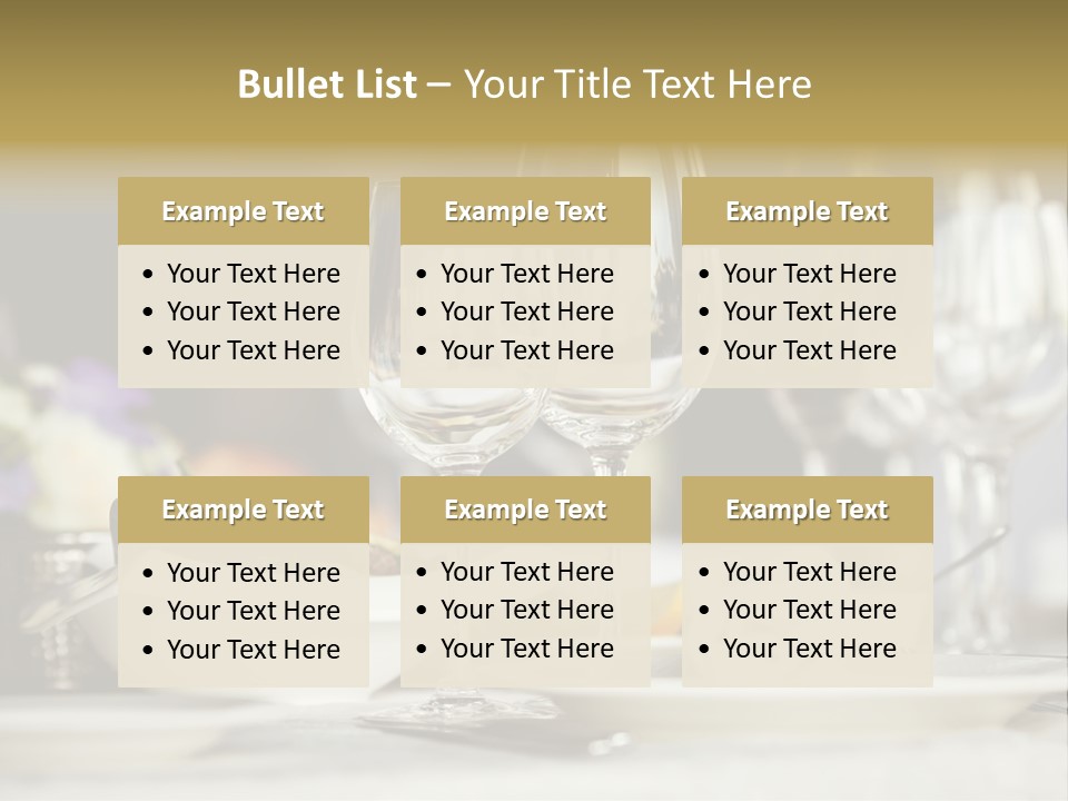 Wine Glasses PowerPoint Template