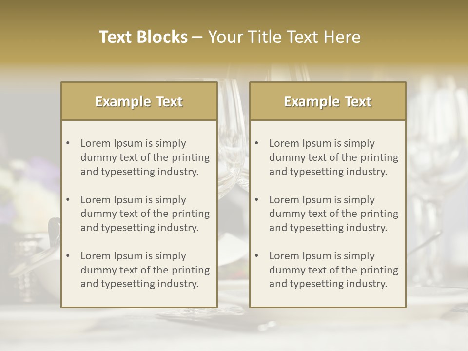 Wine Glasses PowerPoint Template