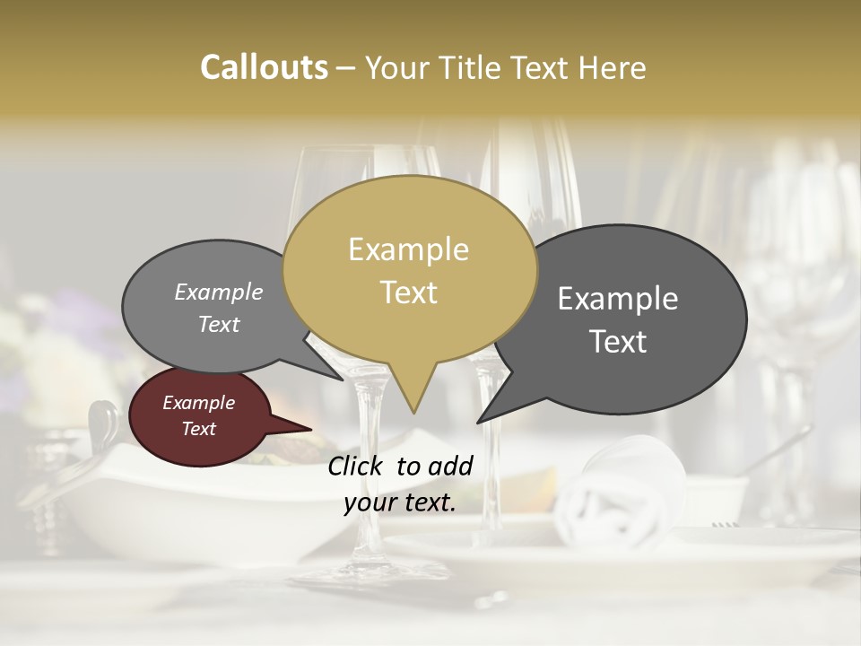 Wine Glasses PowerPoint Template