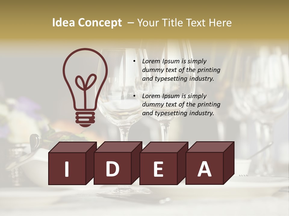 Wine Glasses PowerPoint Template