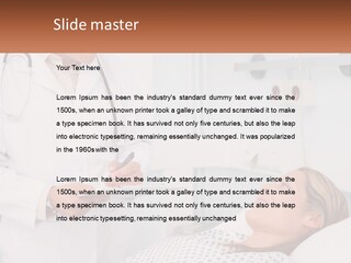 Woman At The Doctor's Appointment PowerPoint Template