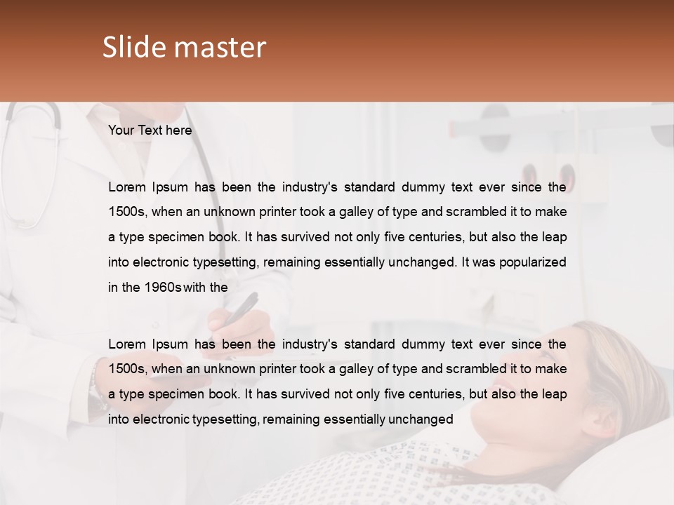 Woman At The Doctor's Appointment PowerPoint Template