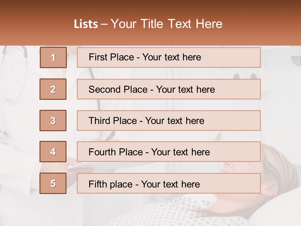 Woman At The Doctor's Appointment PowerPoint Template