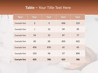 Woman At The Doctor's Appointment PowerPoint Template