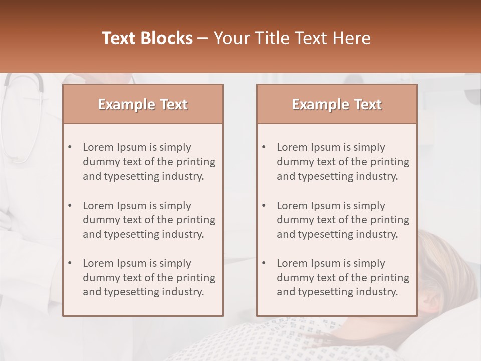 Woman At The Doctor's Appointment PowerPoint Template