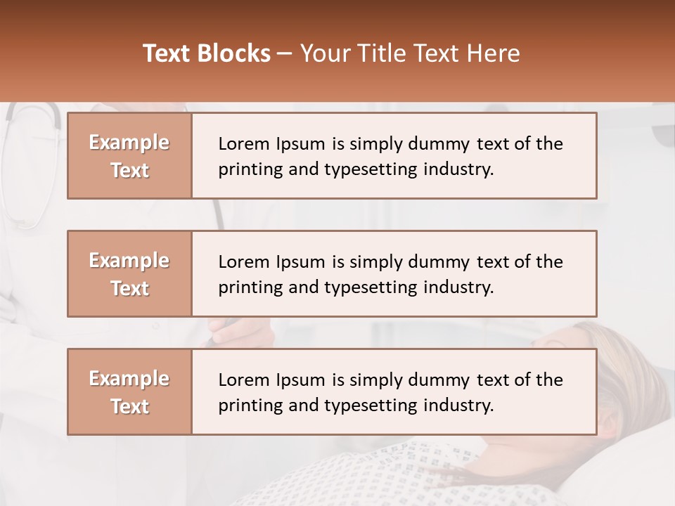 Woman At The Doctor's Appointment PowerPoint Template