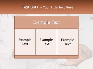 Woman At The Doctor's Appointment PowerPoint Template