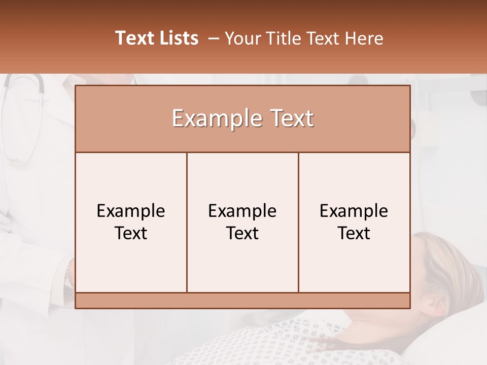 Woman At The Doctor's Appointment PowerPoint Template