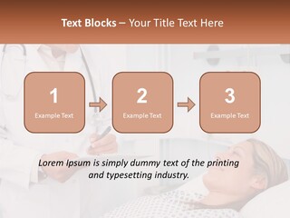 Woman At The Doctor's Appointment PowerPoint Template