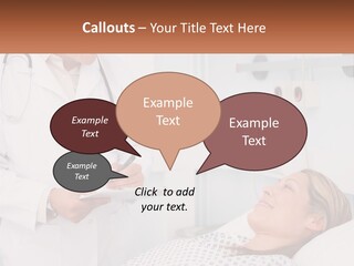 Woman At The Doctor's Appointment PowerPoint Template