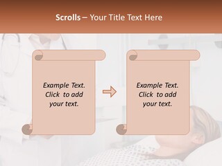 Woman At The Doctor's Appointment PowerPoint Template