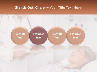 Woman At The Doctor's Appointment PowerPoint Template