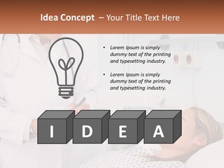 Woman At The Doctor's Appointment PowerPoint Template