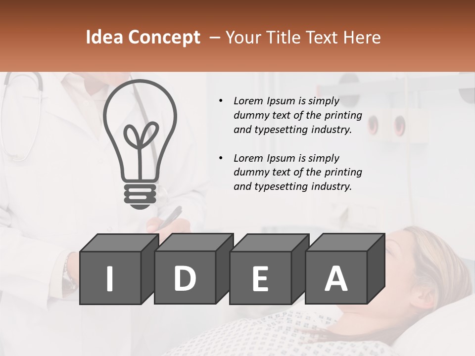 Woman At The Doctor's Appointment PowerPoint Template