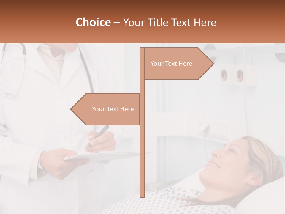 Woman At The Doctor's Appointment PowerPoint Template