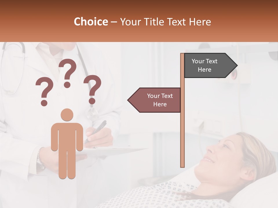 Woman At The Doctor's Appointment PowerPoint Template