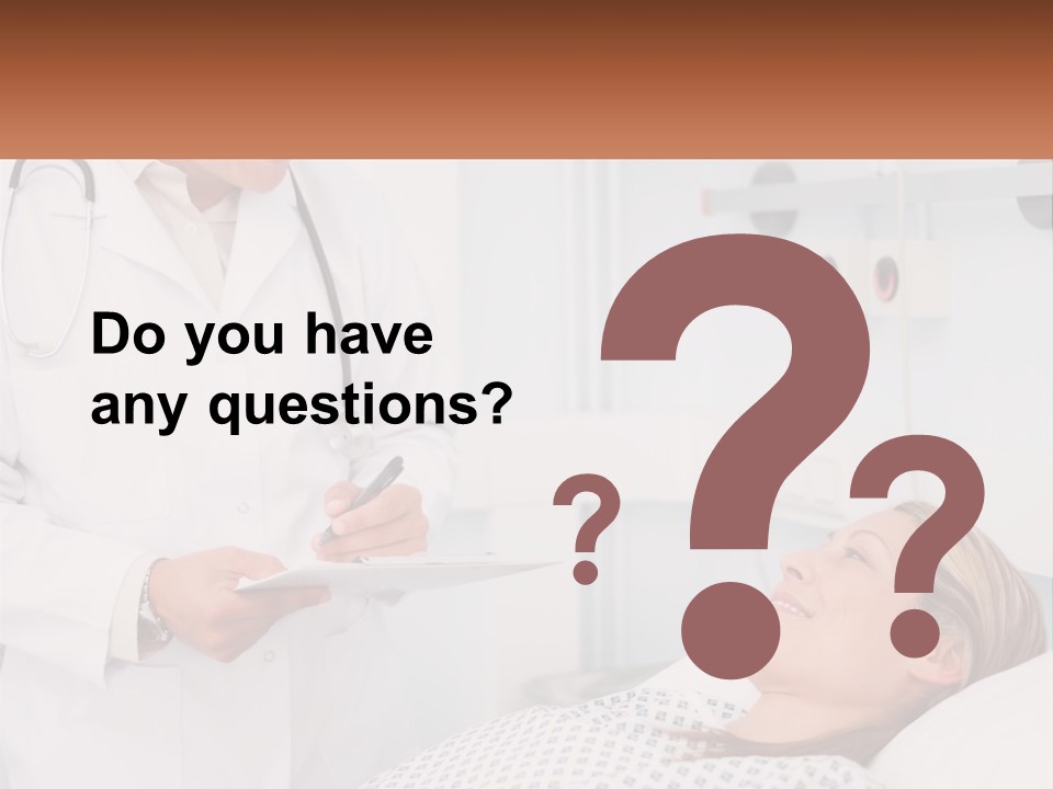 Woman At The Doctor's Appointment PowerPoint Template