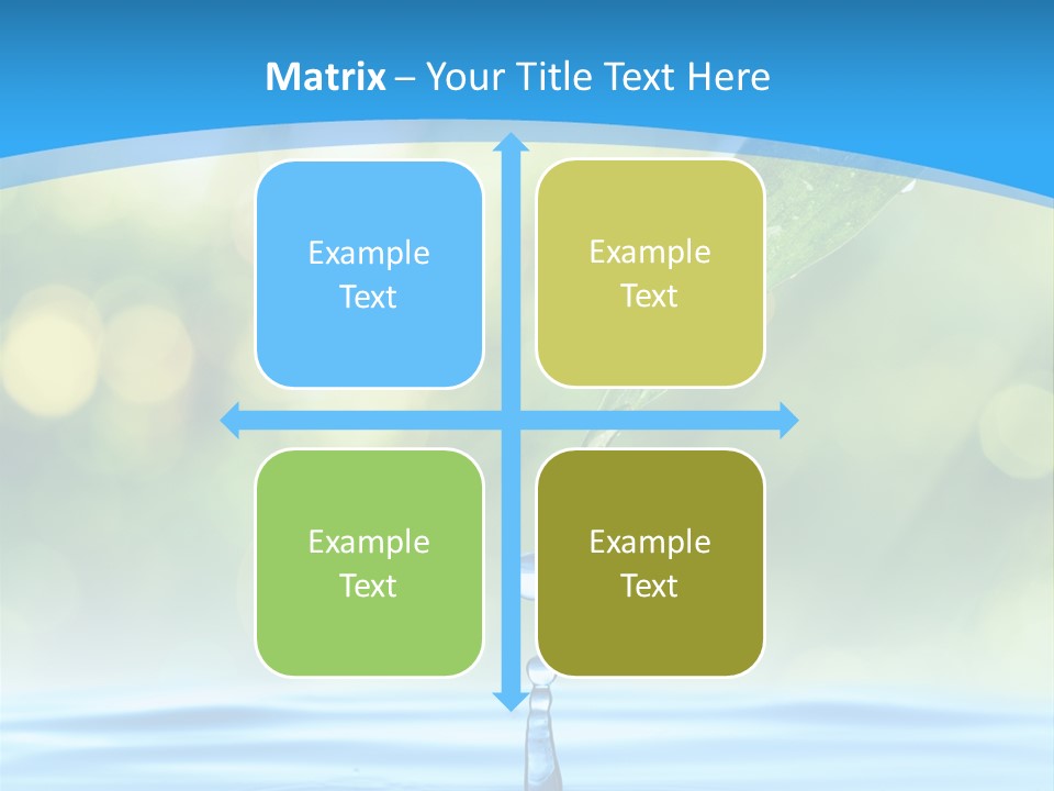 Water Drop PowerPoint Template