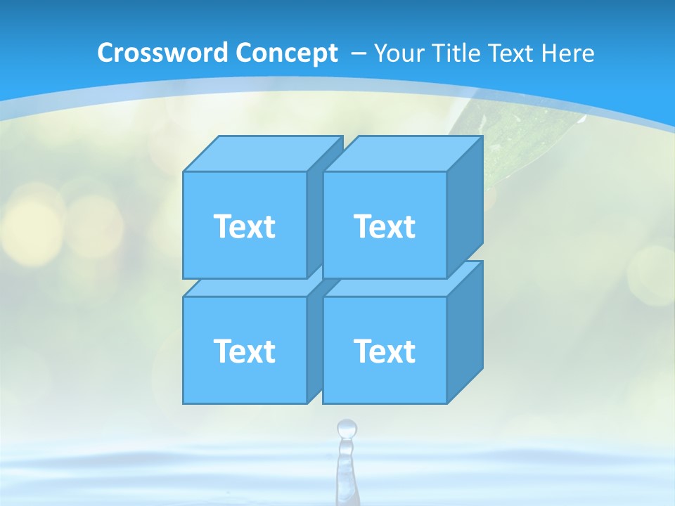 Water Drop PowerPoint Template