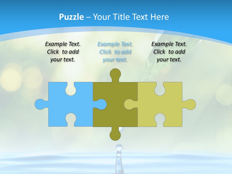 Water Drop PowerPoint Template