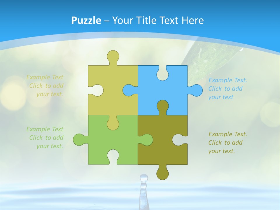 Water Drop PowerPoint Template