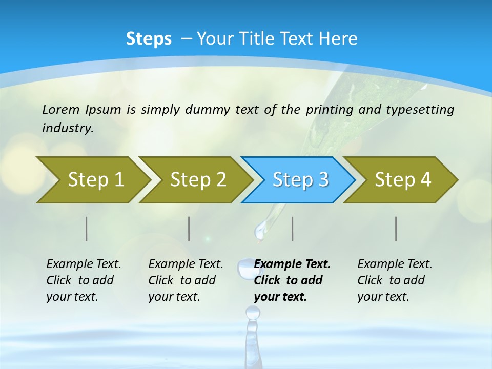Water Drop PowerPoint Template