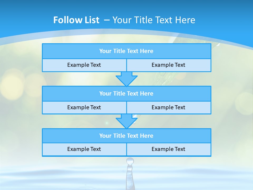 Water Drop PowerPoint Template